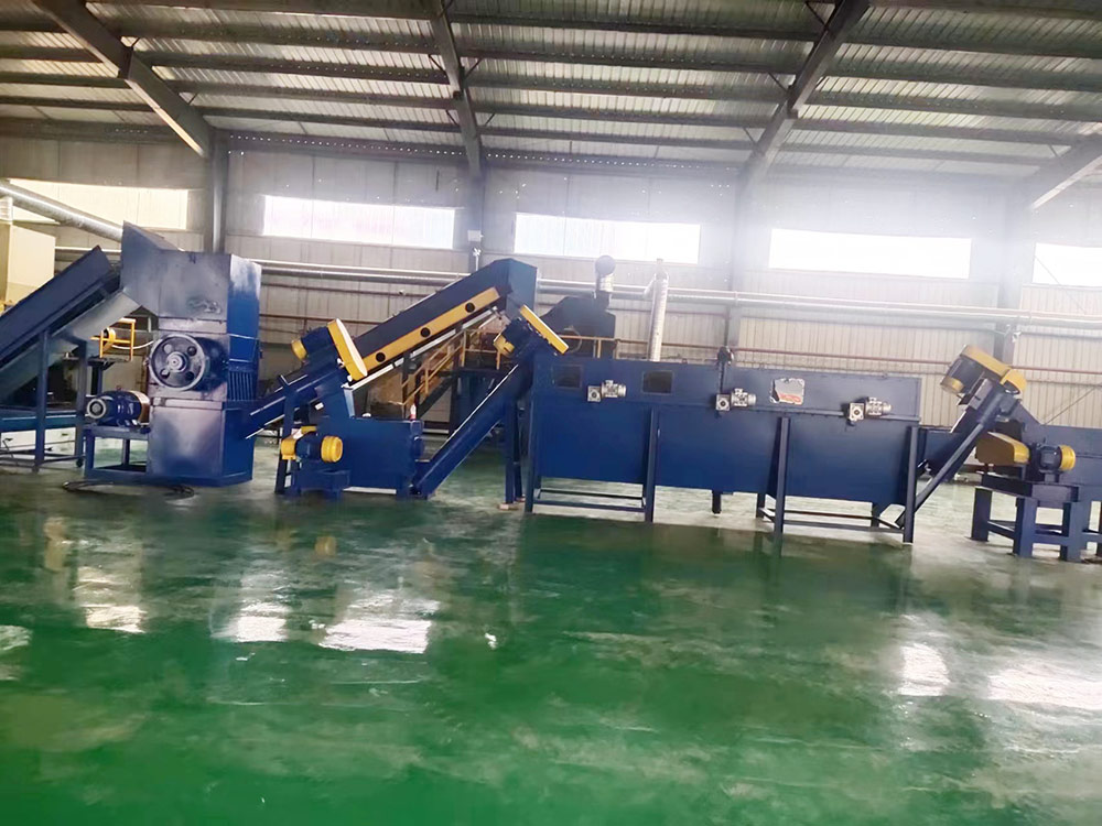 Metal recycling production line