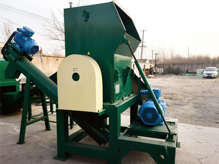 Large block machine head material crushing production line