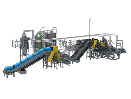 Metal recycling production line
